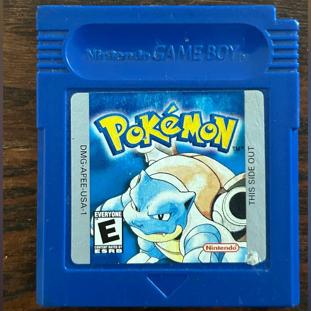 Pokémon Blue Game for the Gameboy. No box.